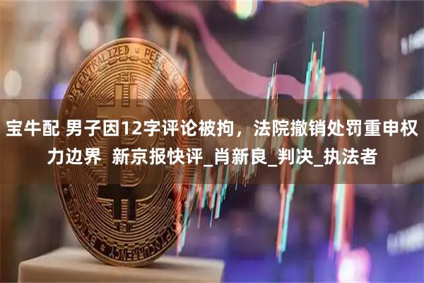 宝牛配 男子因12字评论被拘，法院撤销处罚重申权力边界  新京报快评_肖新良_判决_执法者
