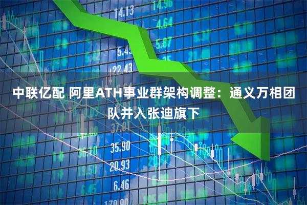 中联亿配 阿里ATH事业群架构调整：通义万相团队并入张迪旗下